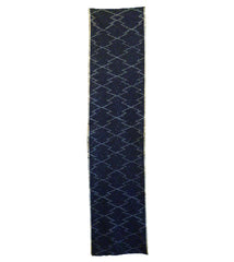 A Fine Length of Indigo Dyed Kasuri Cotton: Matsu kawabishi