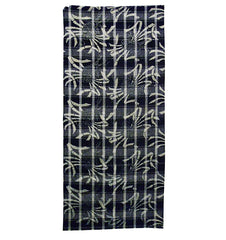 A Length of Woven Plaid Cotton: Discharged Pattern Overlay