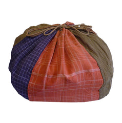 A Large Silk Drawstring Bag: Botanical Dyes