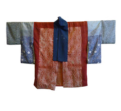 A 19th Century Piece Constructed Silk Han Juban: Stepped Sleeves