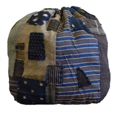 A Stunning Silk Komebukuro: Edo Komon Pieces