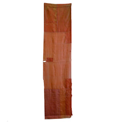 A 19th Century Fly Away Weight Boro Silk Piece: Safflower Dye