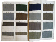 A 19th Century Book of Silk Stripe Samples: Hakama Cloth from Niigata