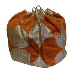 A Silk Drawstring Bag: Recycled Obi