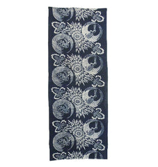 A Length of Indigo Dyed Katazome Cotton: Dynamic Design