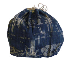A Beautiful Hemp Komebukuro: Indigo Dyed Omi Jofu