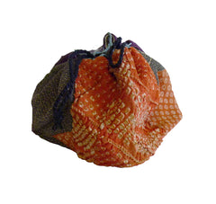 A Very Small Drawstring Bag: 19th Century Silks