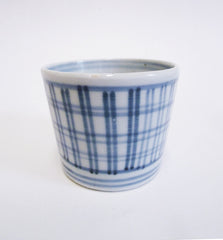 An Early 19th Century Soba Choko with Koshi Pattern#1: Noodle Dipping Sauce Cup