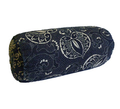 A Hand Made Cotton Katazome Pillow: Dense Grain Fill
