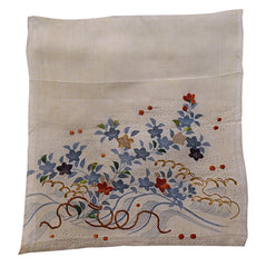 A Yuzen Dyed, Embroidered and Gold Couched Fragment: Late 18th Century