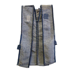 A Boro Sakiori Sodenashi: Patched Rag Woven Work Vest