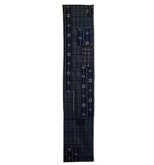 A Beautifully Patched Zanshi Length: Ikat and Leftover Silk and Cotton Yarns