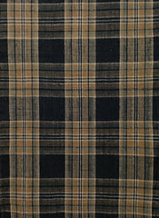 An Absolutely Beautiful Length of Hand Spun, Hand Woven Cotton Cloth: Plaid