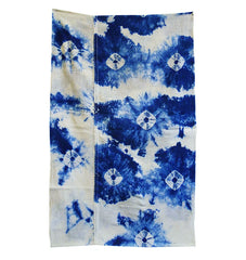 A Wide Hand Stitched Kumo Shibori Cloth: Spiderwebs