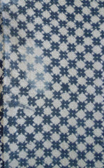 A Length of Katazome Dyed Cotton: Splotchy Fading