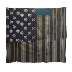 A Pieced Cloth of Old Cottons: Folded, Stitched and Two Layers