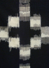 A Length of Boldly Geometric Kurume Gasuri: Slight Blurring