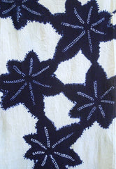 A Length of Shibori Dyed Cotton: Slight Tinting of Light Areas