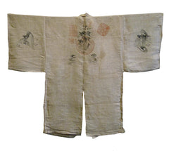 A Stamped Hemp Pilgrim's Coat: Buddhist Temple Stamps