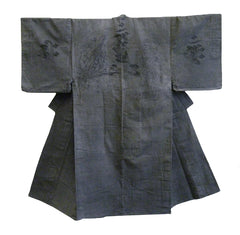 A Shugenja Kimono: Hand Spun Heavily Woven Cotton and Magical Stamps