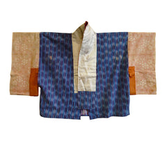 A Curiously Dyed Han Juban: Itajime Dyed Sleeves and Faux Kasuri Bodice