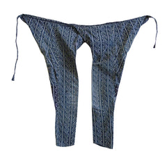 A Pair of Repaired Katazome Dyed Momohiki: Festival Wear