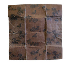 A Thickly Layered and Stenciled Heavy Paper: Lacquered Back
