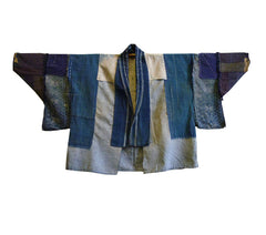 A Richly Detailed Cotton Boro Han Juban: Stepped Sleeves