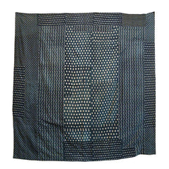 A Heavily Layered Large Kotatsugake: An Assemblage of Kasuri Cottons