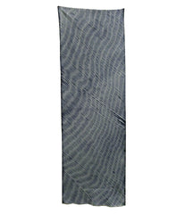 A Length of Double Arashi Shibori: A Storm in Indigo