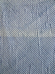 A Length of Double Arashi Shibori: Pole Wrapped Hatching