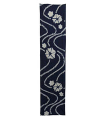 A Length of Shibori: Morning Glories and Stream