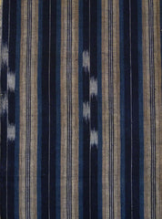 A Length of Beautiful 19th Century Kasuri Cotton: Stripes