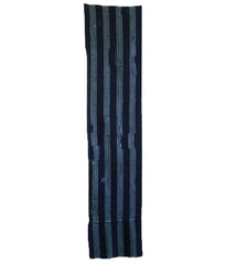 A Length of Heavily Patched Striped Cotton: Boro