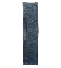 A Length of Patched Katazome Cotton: Stripes on Floral