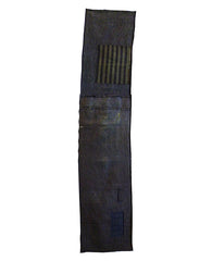 A Length of Striped Cotton Boro: Subtle Restrained Colors
