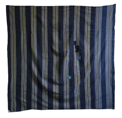 A Large Five Paneled Cotton Furoshiki: Two Stripes and Patches