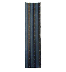 A Length of Beautifully Colored Striped Kasuri: Jewel Tones