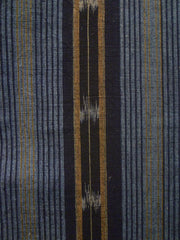 A Length of Beautifully Toned Stripes and Kasuri: Hand Woven Cotton