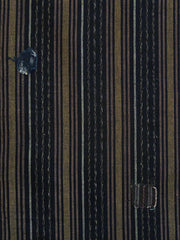 A Length of Kasuri Striped Cotton: Two Patches