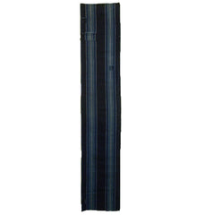 A Handsome Length of Striped and Patched Cotton: Beautiful Indigo