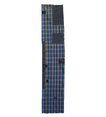 An Indigo Dyed Boro Panel: Beautifully Colored Plaid