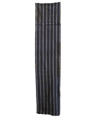 A Length of Elegantly Designed Hand Woven Striped Cloth: Silk and Cotton