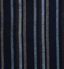 A Length of Handwoven Striped Cotton: Handsome and Patched