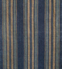 An Absolutely Beautiful Length of Hand Woven Striped Cotton: Hand Spun