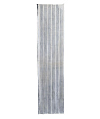 A Length of Striped Shibori: Indigo Dyed Cotton