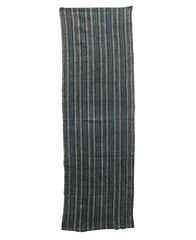 A Length of Attractive Hand Woven Stripes: Greys and Blues