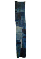 A Generously Patched and Beautiful Boro Panel: Very Good Stitching