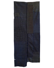 A Really Lovely and Subtle Two Panel Boro: Hand Loomed Cotton Stripes