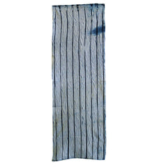 A Length of Indigo Dyed Cotton Shibori: Arimatsu